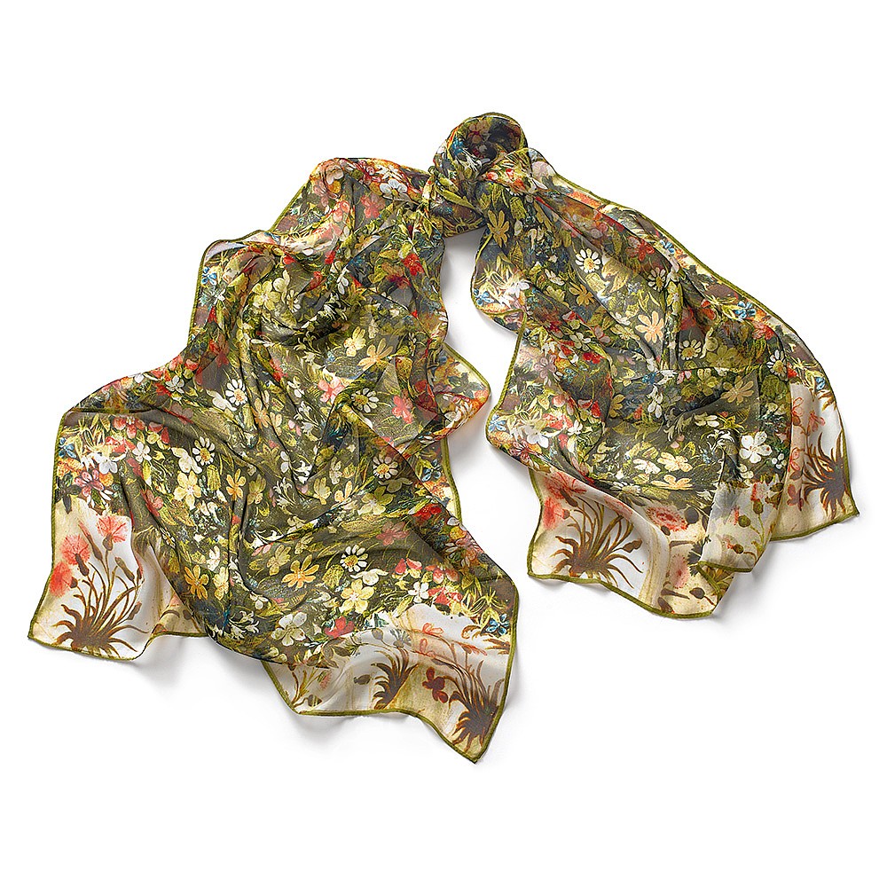 pictures of silk scarves