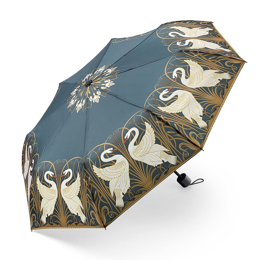 Swan Rush & Iris Telescopic Umbrella