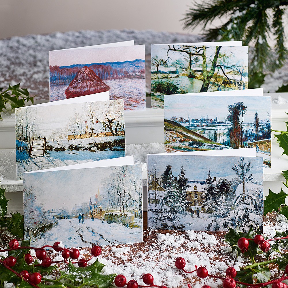 Winter Scene Multi Photo Holiday Cards