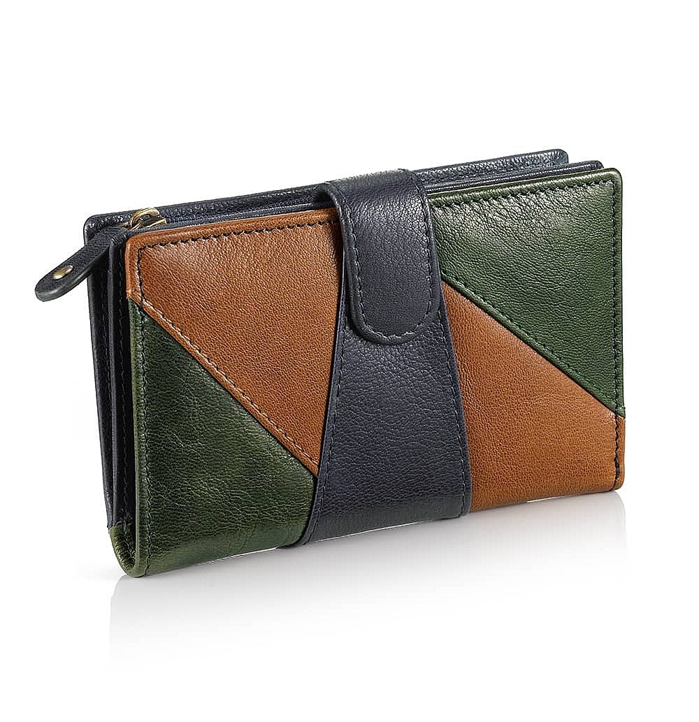 Geometric Leather Wallet Museum Selection