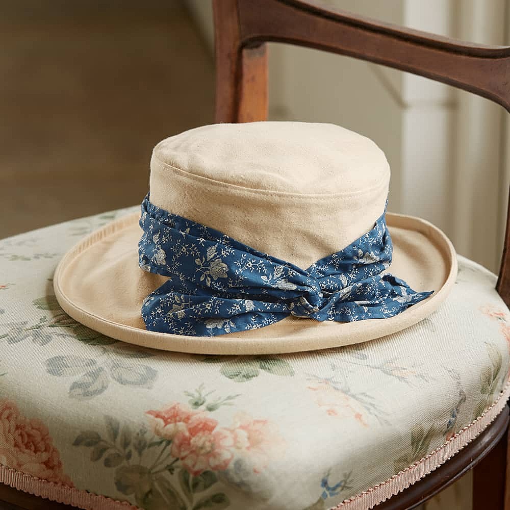 Floral Cotton Packable Hat